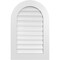 Ekena Millwork Round Top Surface Mount PVC Gable Vent: Functional, w/ 3-1/2"W x 1"P Standard Frame, 22"W x 34"H GVPRT22X3401SF - alternate 1